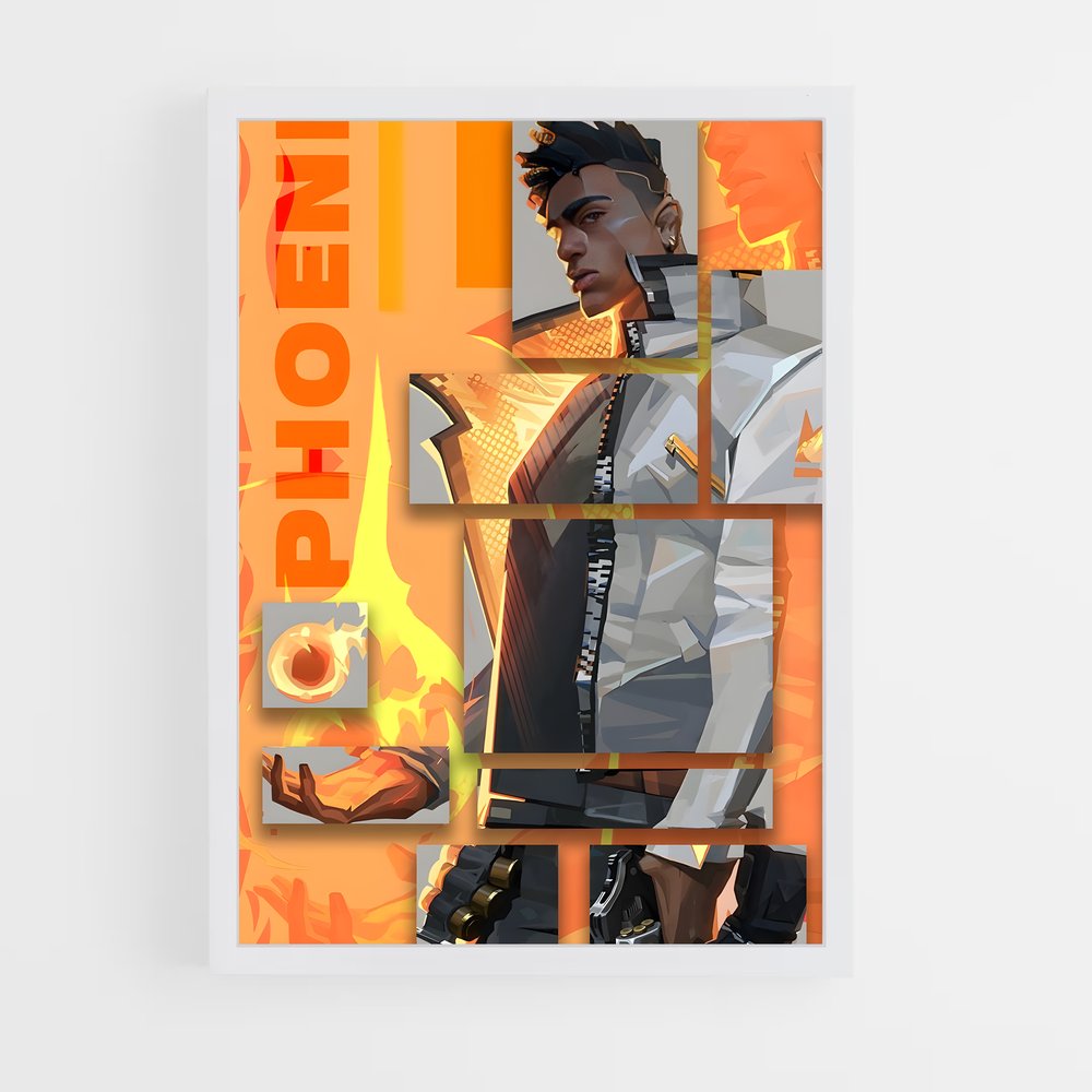 Poster Phoenix mur – affiche Valorant (vue 3)